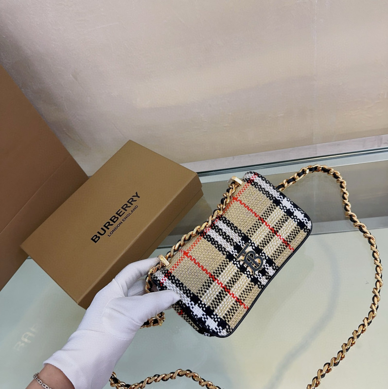 BURBERRY Vintage plaid Lola series bags