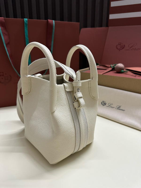 LORO PIANA Bale Mini bucket bag