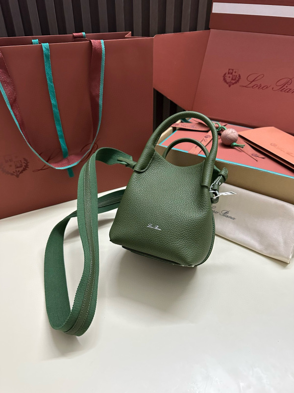 LORO PIANA Bale Mini bucket bag