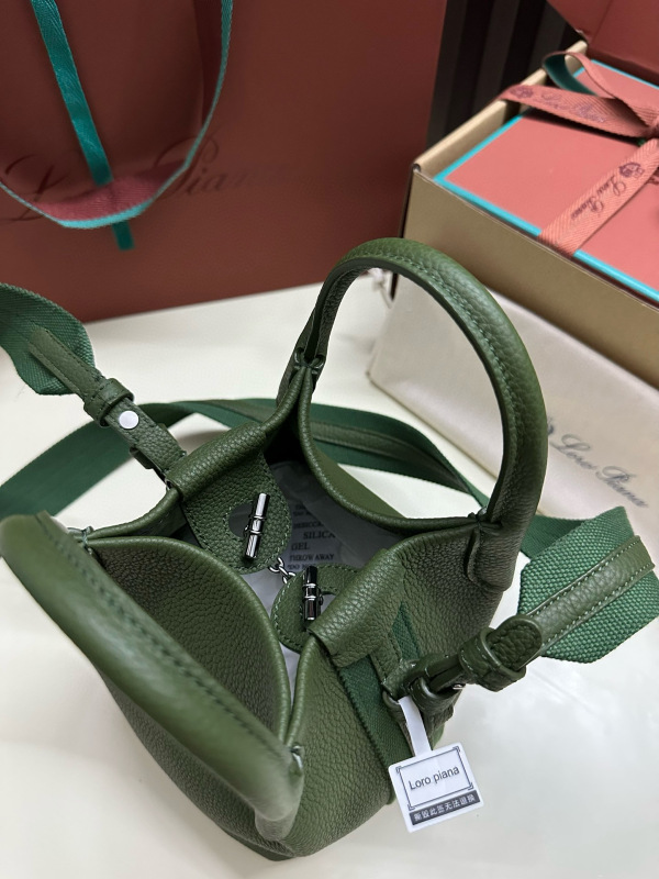 LORO PIANA Bale Mini bucket bag