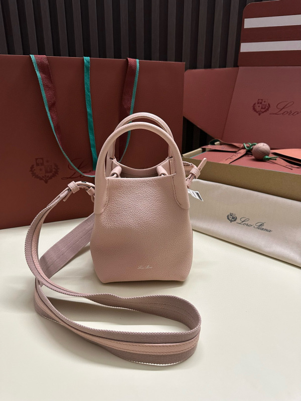LORO PIANA Bale Mini bucket bag