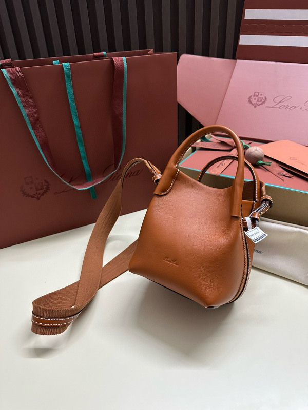 LORO PIANA Bale Mini bucket bag