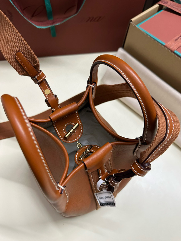 LORO PIANA Bale Mini bucket bag