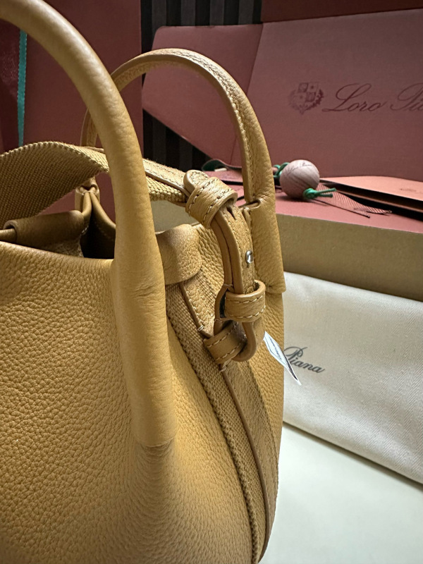LORO PIANA Bale Mini bucket bag