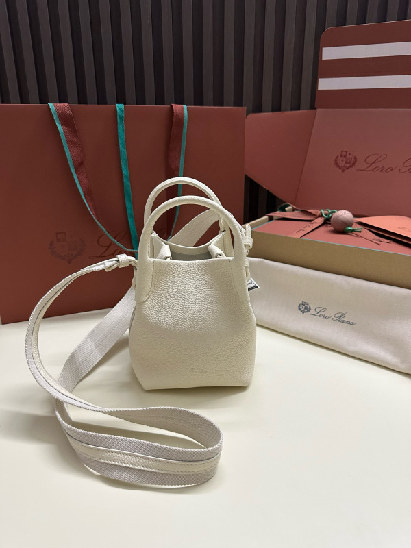 LORO PIANA Bale Mini bucket bag