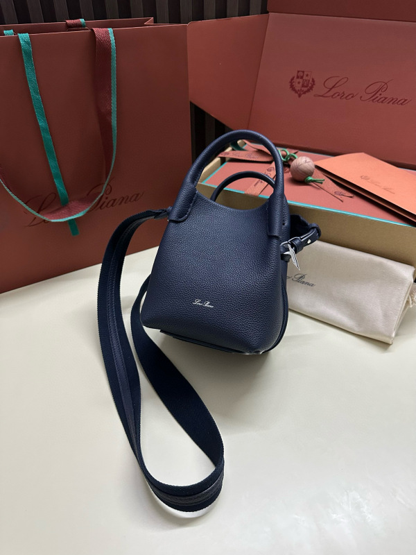 LORO PIANA Bale Mini bucket bag
