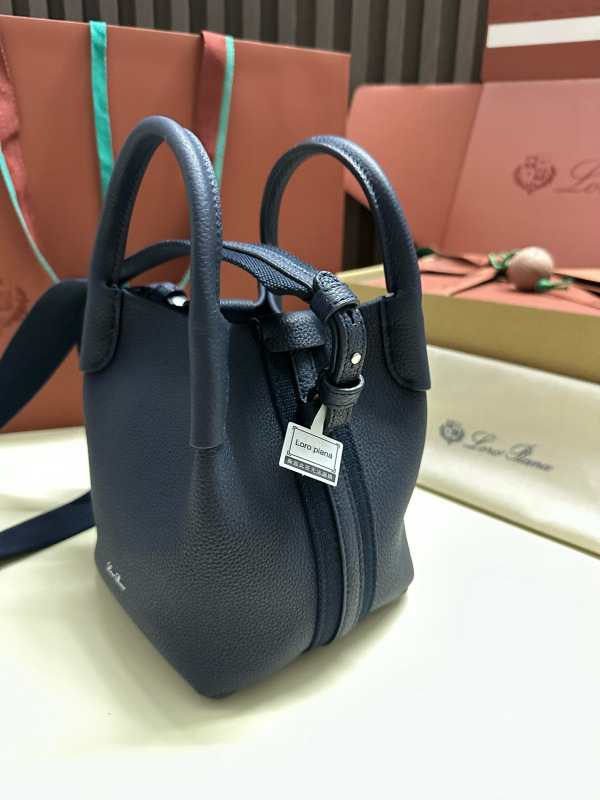 LORO PIANA Bale Mini bucket bag