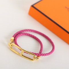 Hermes braided bracelet double loop