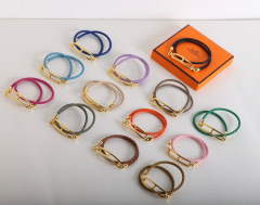 Hermes braided bracelet double loop