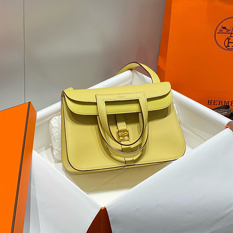 HERMES Halzan Sheepskin Handbag