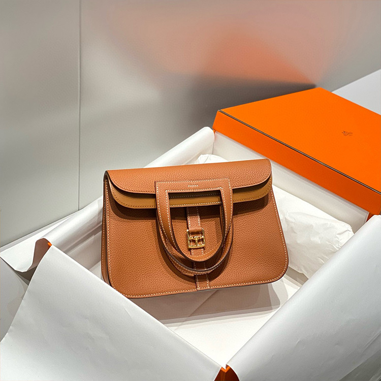 HERMES Halzan Sheepskin Handbag