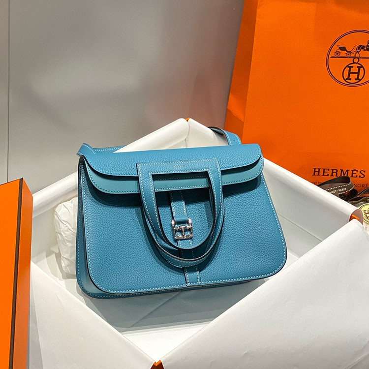 HERMES Halzan Sheepskin Handbag