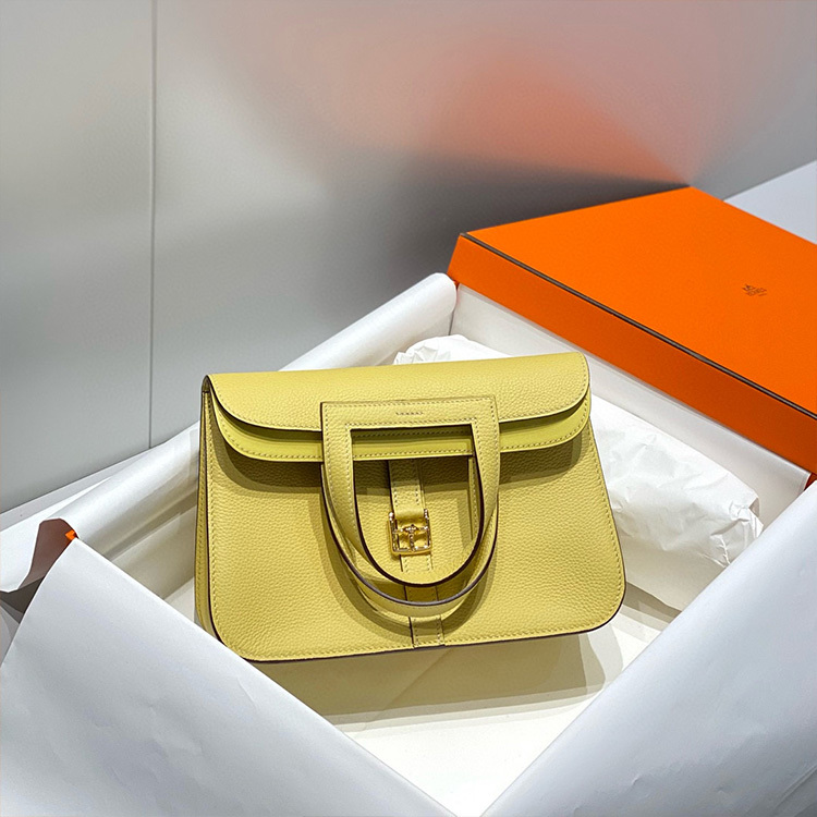 HERMES Halzan Sheepskin Handbag