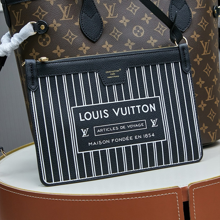 LV Neverfull Inside Out MM Tote Bag