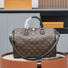 LV Speedy Soft 30 Dark Handbag