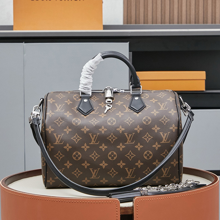 LV Speedy Soft 30 Dark Handbag