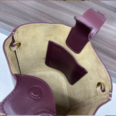 LOEWE Mini Pebble bucket in smooth calfskin