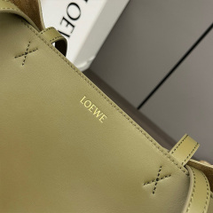 LOEWE Medium Puzzle Fold tote in shiny calfskin