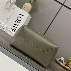 LOEWE Medium Puzzle Fold tote in shiny calfskin