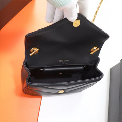 YSL LOULOU SMALL IN MATELASSÉ LAMBSKIN