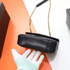 YSL LOULOU SMALL IN MATELASSÉ LAMBSKIN