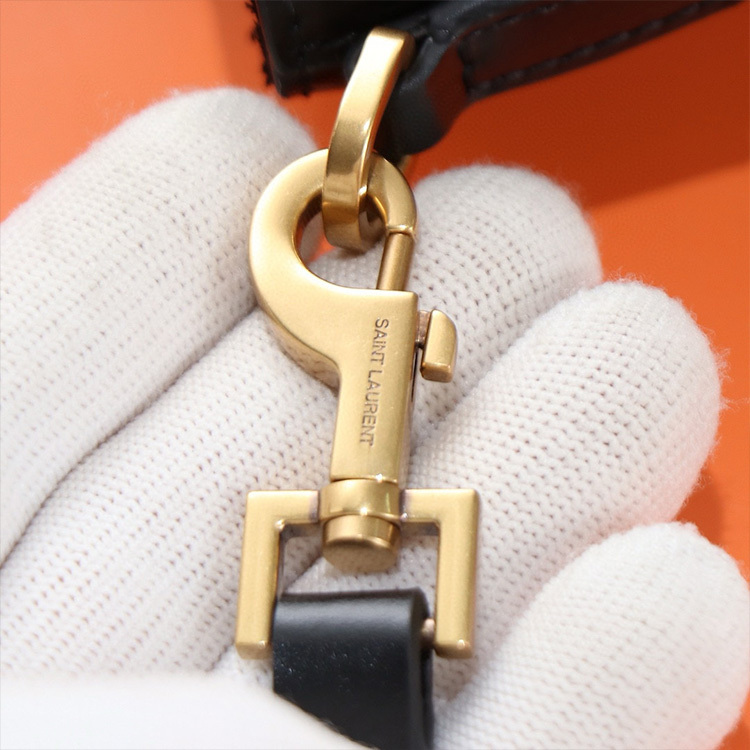 YSL MINI TOY SHOPPING SAINT LAURENT IN BOX LEATHER