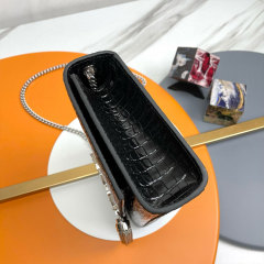 YSL KATE MEDIUM TASSEL IN CROCODILE-EMBOSSED LEATHER