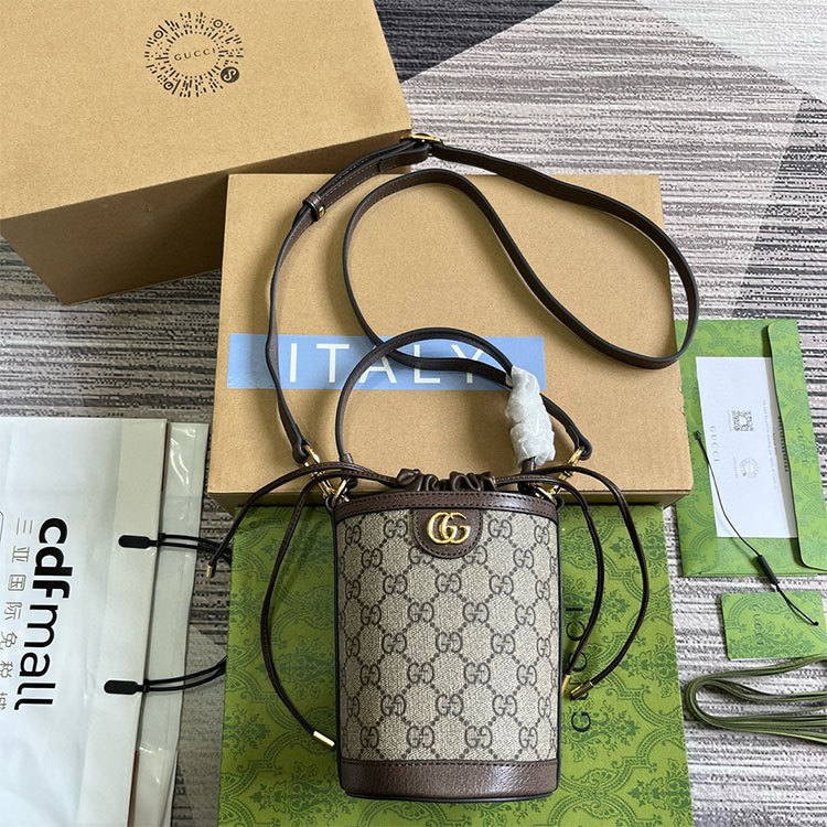 GUCCI OPHIDIA MINI BUCKET BAG
