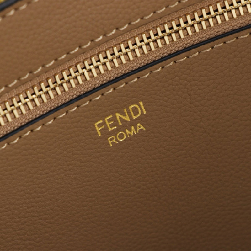 FENDI Striped Roll Tote Bag