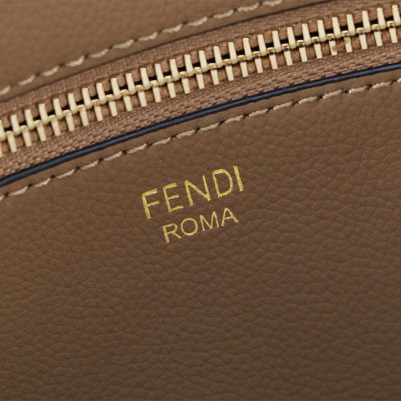 FENDI Striped Roll Tote Bag