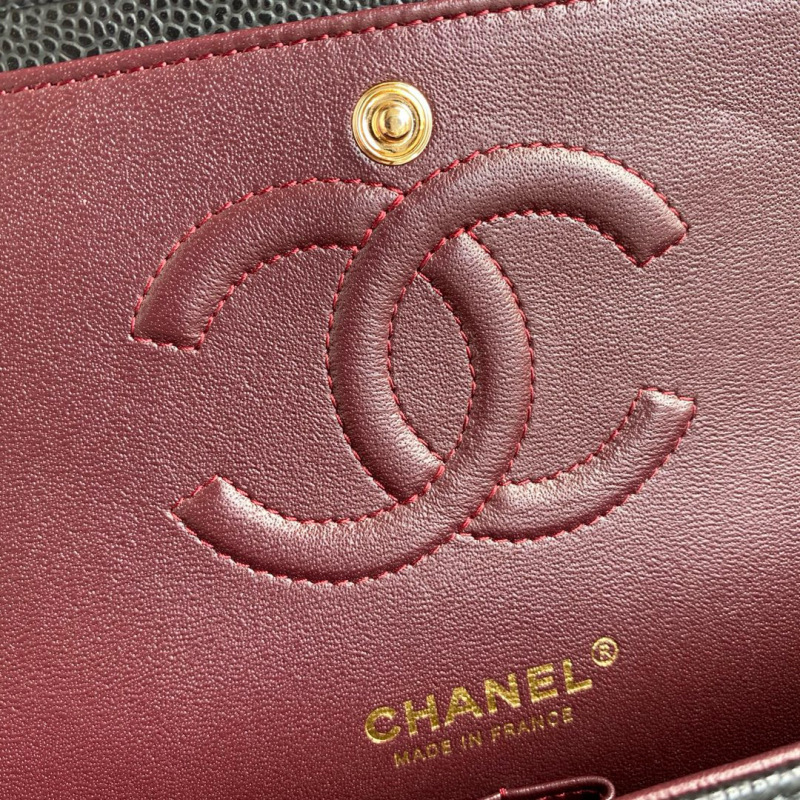 CHANEL Classic Flap Bag Grained Calfskin 25.5cm