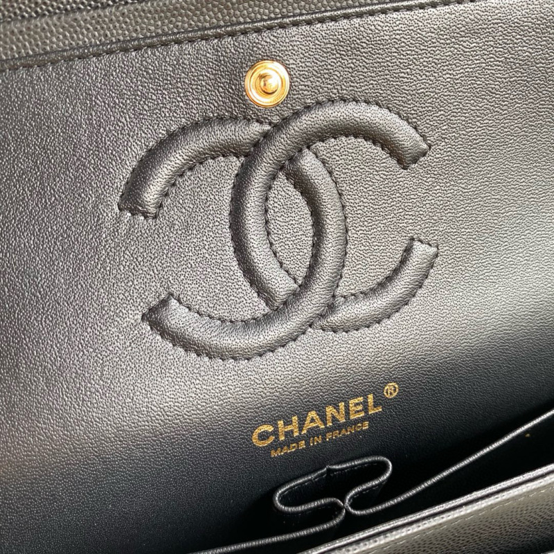 CHANEL Classic Flap Bag Grained Calfskin 25.5cm
