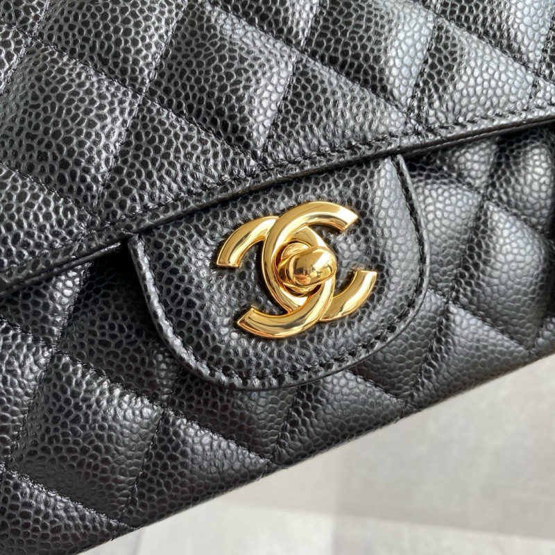 CHANEL Classic Flap Bag Grained Calfskin 25.5cm