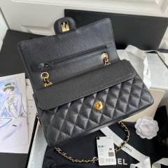 CHANEL Classic Flap Bag Grained Calfskin 25.5cm