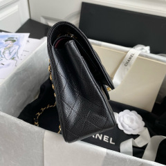 CHANEL Classic Flap Bag Grained Calfskin 25.5cm