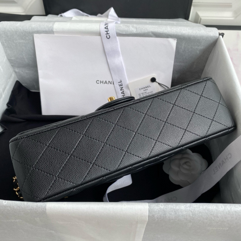 CHANEL Classic Flap Bag Grained Calfskin 25.5cm