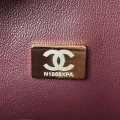 CHANEL Classic Flap Bag Grained Calfskin 25.5cm