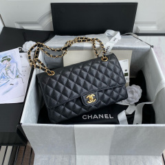 CHANEL Classic Flap Bag Grained Calfskin 25.5cm