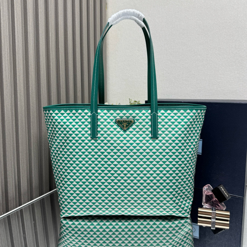 PRADA Tessuto Triangulum Tote Bag