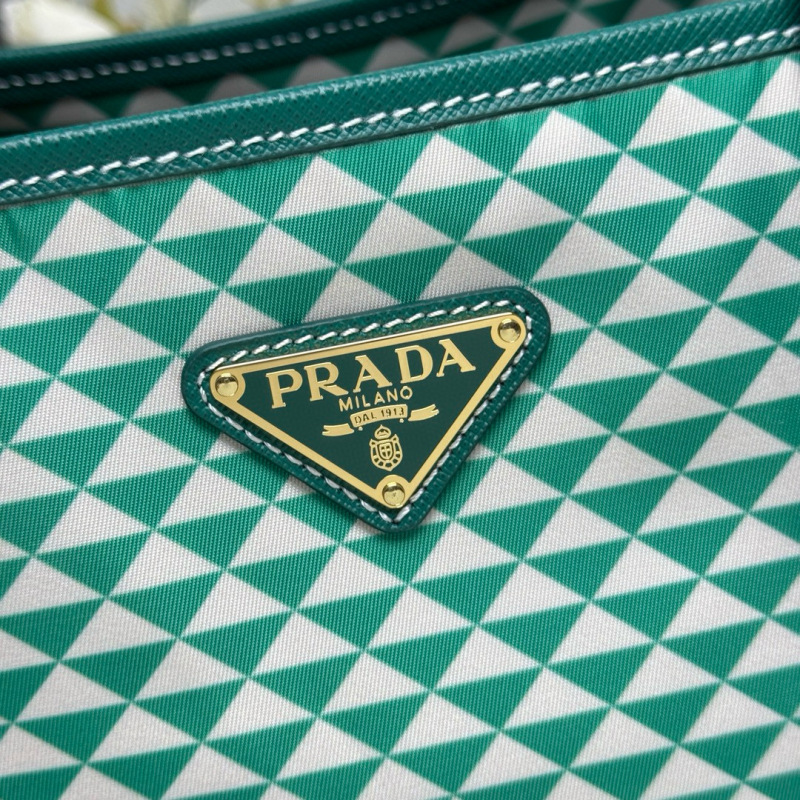 PRADA Tessuto Triangulum Tote Bag