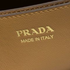 Prada Buckle small leather handbag with belt
