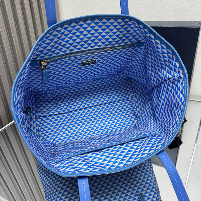 PRADA Tessuto Triangulum Tote Bag