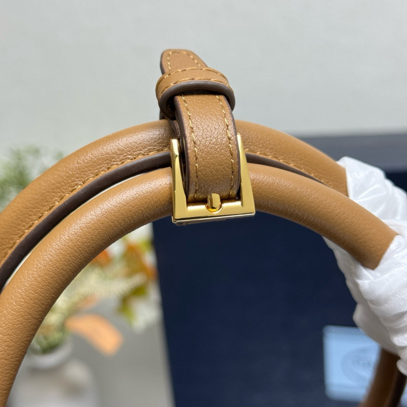 Prada Buckle small leather handbag with belt
