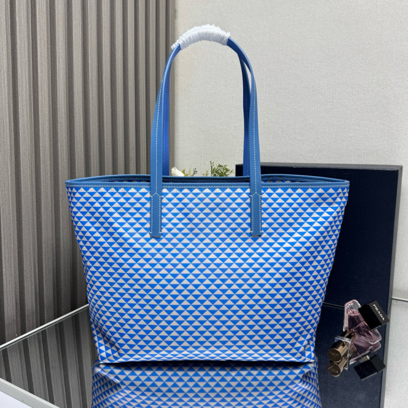 PRADA Tessuto Triangulum Tote Bag