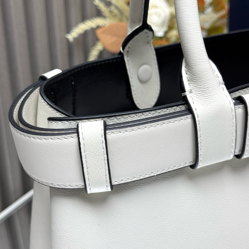 Prada Buckle small leather handbag with belt