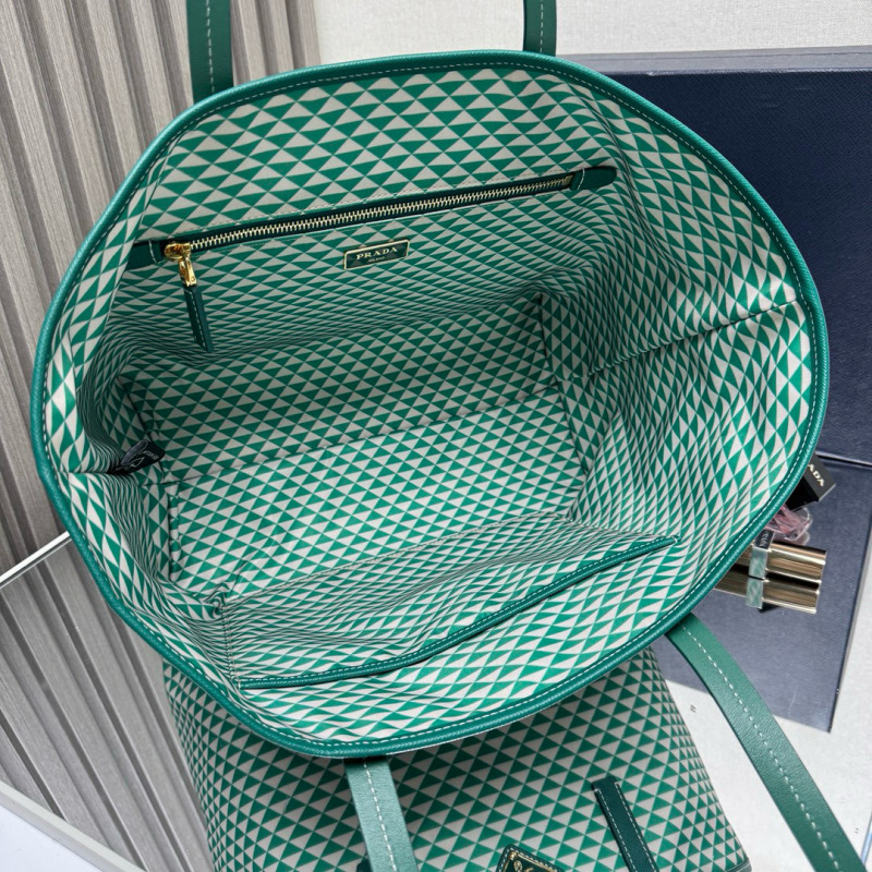 PRADA Tessuto Triangulum Tote Bag