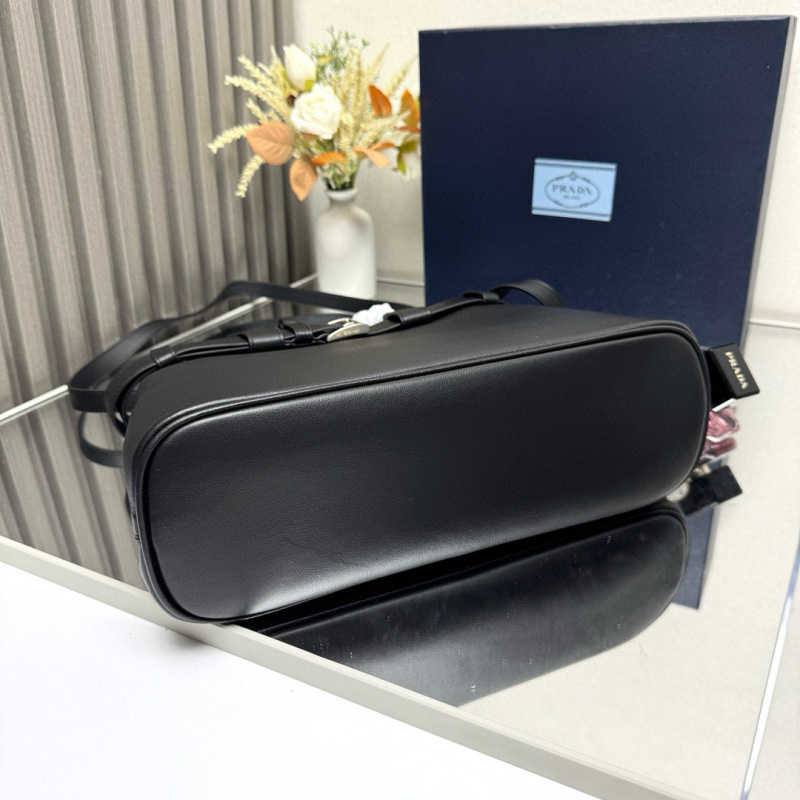 Prada Buckle small leather handbag with belt