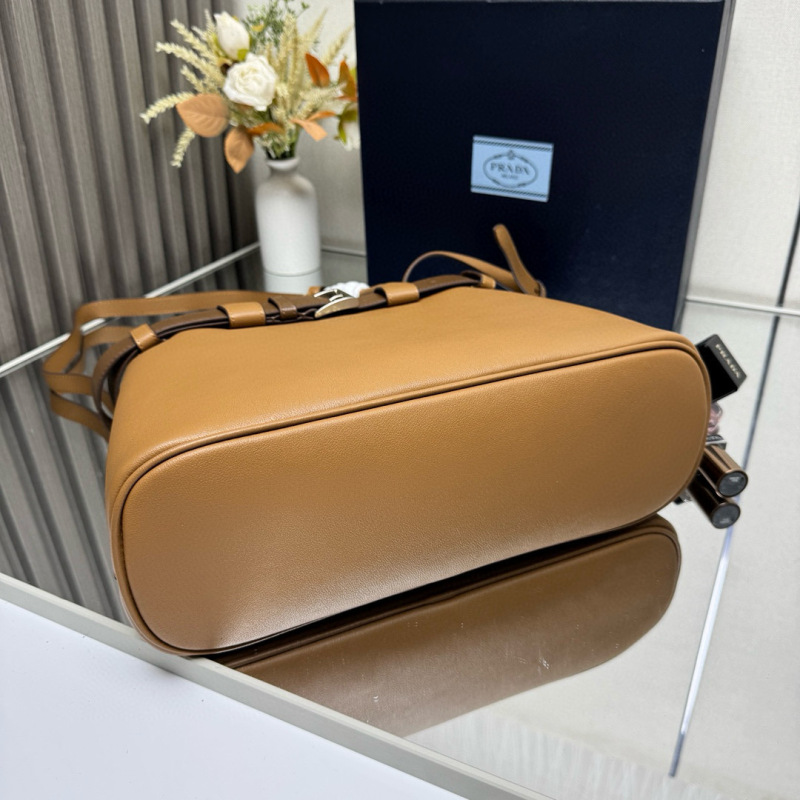 Prada Buckle small leather handbag with belt