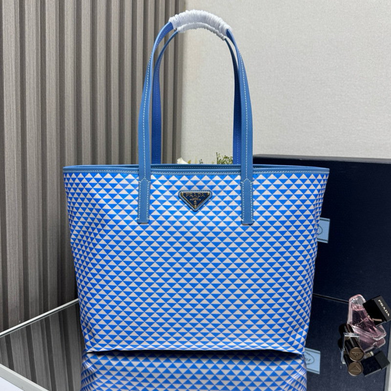 PRADA Tessuto Triangulum Tote Bag