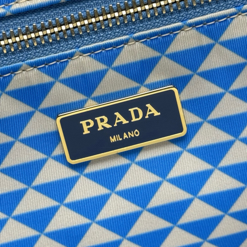 PRADA Tessuto Triangulum Tote Bag